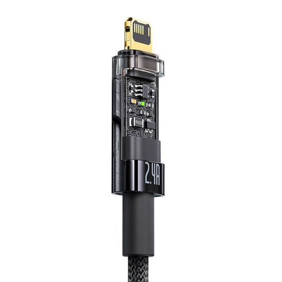 Baseus Explorer USB to Lightning Cable, 2.4A, 2m (black)