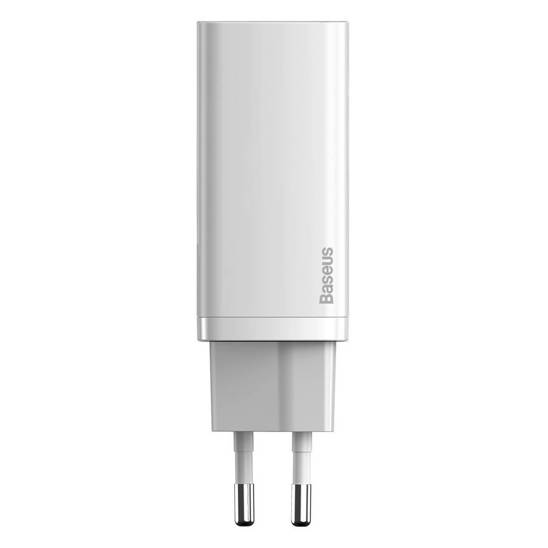 Baseus GaN2 Lite Quick Travel Charger USB+C 65W EU (white)
