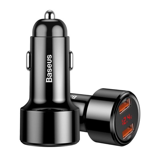 Baseus Magic Car Charger 2x USB QC 3.0 45W (Black)