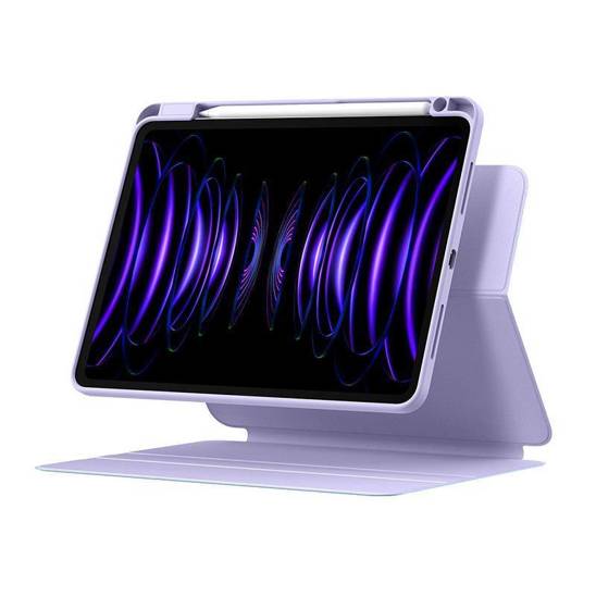 Baseus Minimalist Series APPLE IPAD PRO 12.9 (3gen / 4gen / 5gen / 6gen) Magnetic protective case (purple)