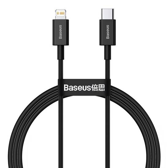 Baseus Superior Series Cable USB-C to iP, 20W, PD, 1m (black)