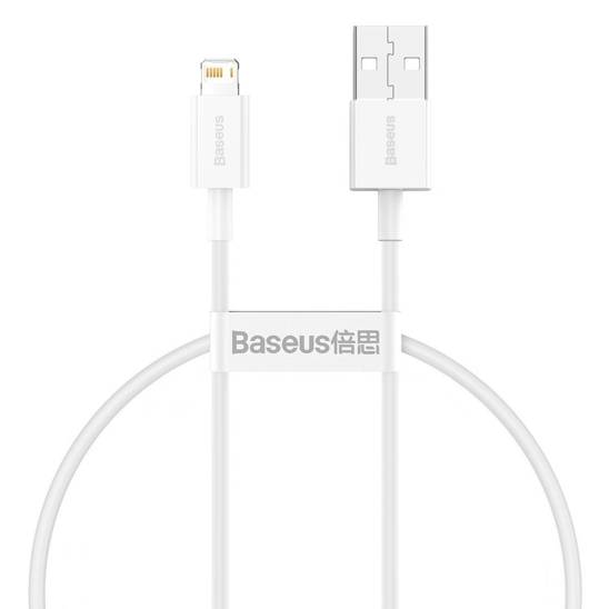 Baseus Superior Series Cable USB to Lightning, 2.4A, 0,25m (white)