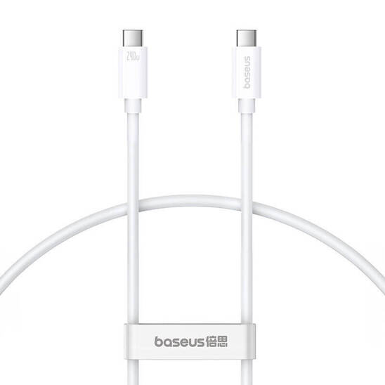 Baseus Superior USB4 USB-C to USB-C cable, 240W, 1m (white)