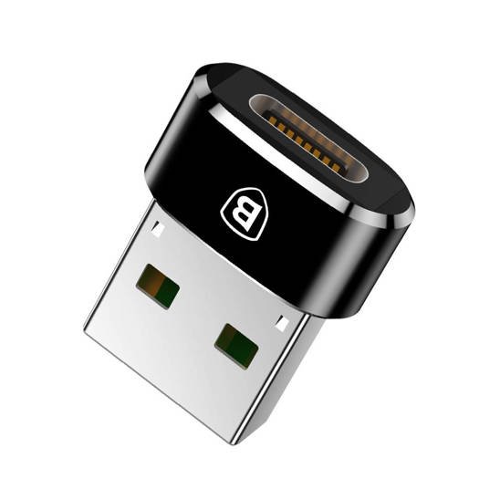 Baseus USB-C to USB-A adapter 3A (Black)