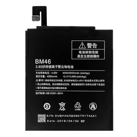 Battery for XIAOMI REDMI NOTE 3 4000mAh BM46