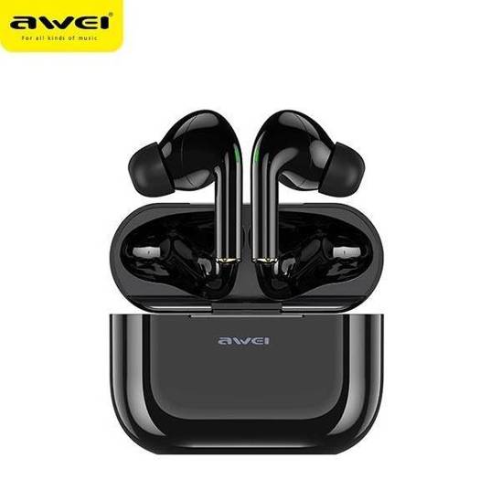 Bluetooth 5.0 TWS Headphones + AWEI Docking Station (T29) black