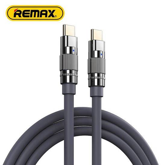 Cable 100W 1.2m USB-C - USB-C Remax Wefon Series 100W Zinc Alloy RC-C055 gray