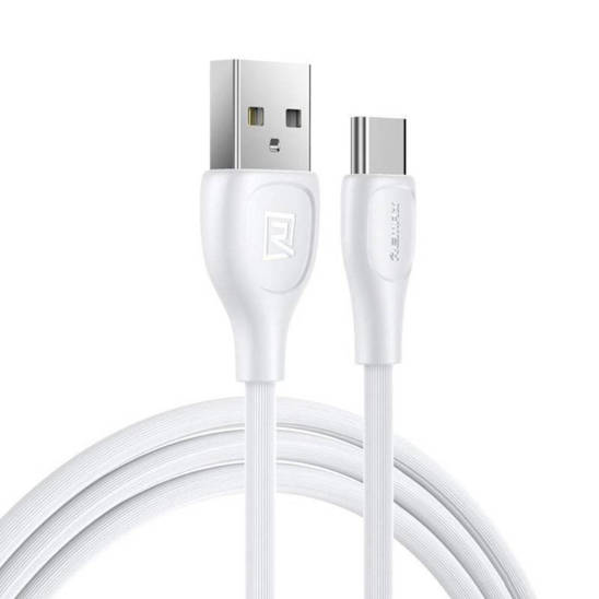 Cable 2.1A 1m USB - USB type C Remax Lesu RC-160a white