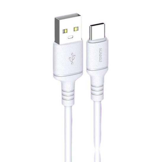Cable 2,8A 1m USB Type C KAKU Skin Feel Charging Data Cable USB-C (KSC-419) white