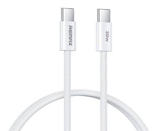 Cable 30W 1m USB-C - USB-C Remax Chelectricy Series RC-C010 white