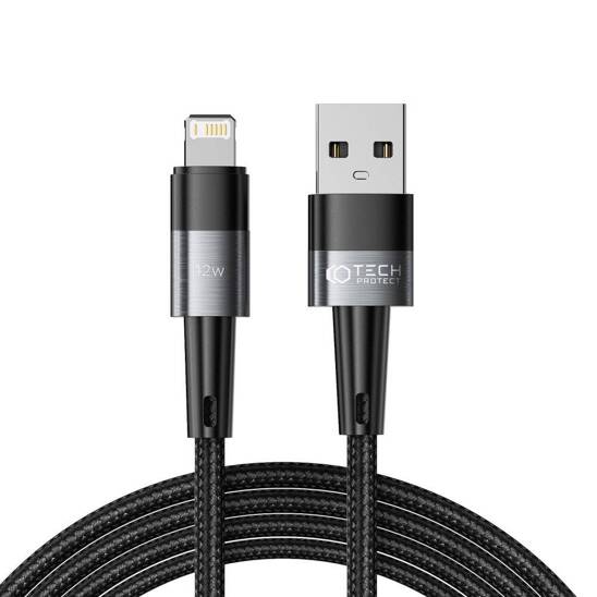 Cable 3A 12W 2m USB - Lightning Tech-Protect UltraBoost grey