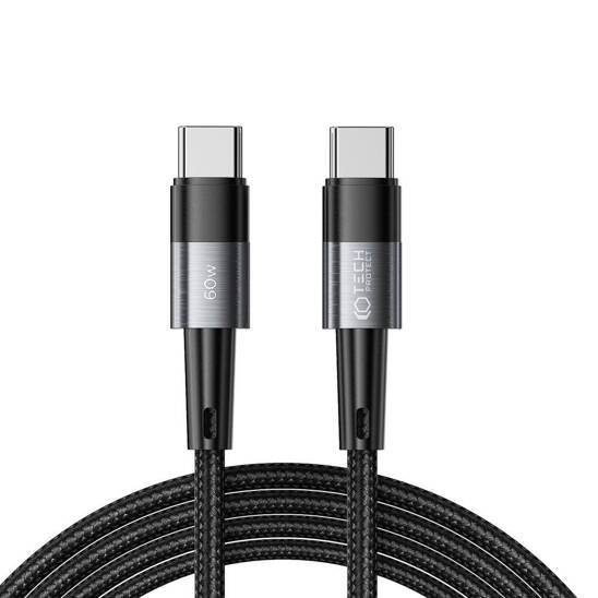 Cable 3A 60W 2m PD USB-C - USB-C Tech-Protect UltraBoost grey