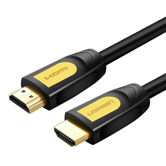 Cable HDMI 2.0 UGREEN HD101, 4K 60Hz, 0,75m (Black and Yellow)