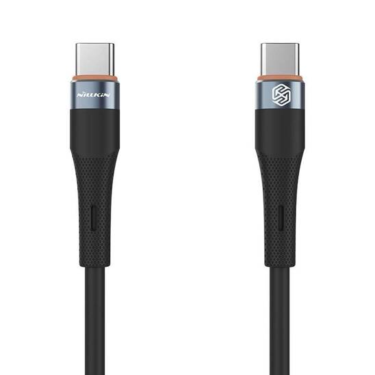 Cable PD 60W USB-C - USB-C Nillkin Flowspeed Silicon black