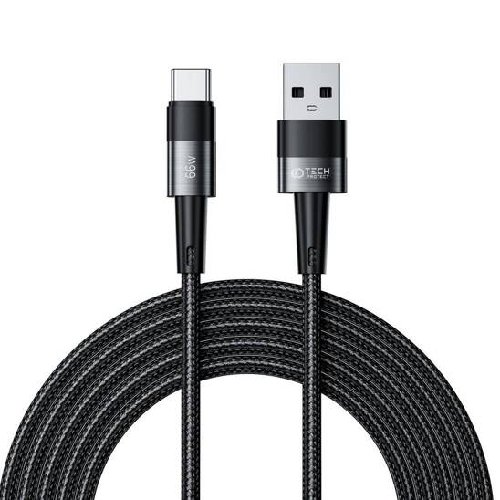 Cable PD 66W 6A 3m USB - USB-C Tech-Protect UltraBoost grey