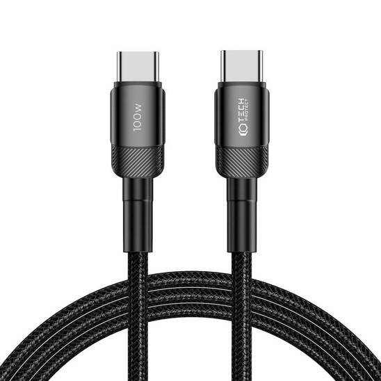 Cable USB Type - USB Type C PD100W / 5A 2m Tech-Protect UltraBoost EVO black