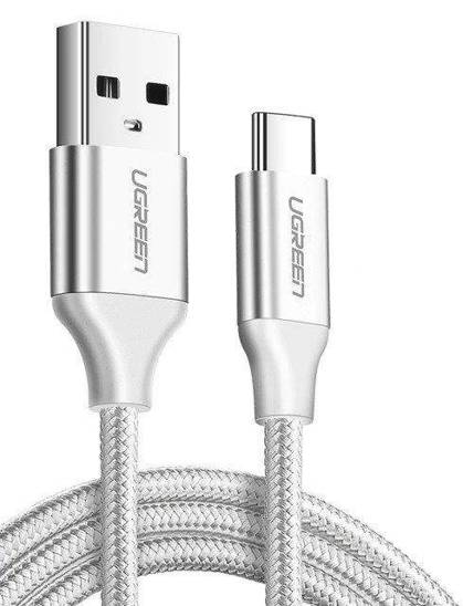 Cable USB to USB-C UGREEN US288, 3m (white)