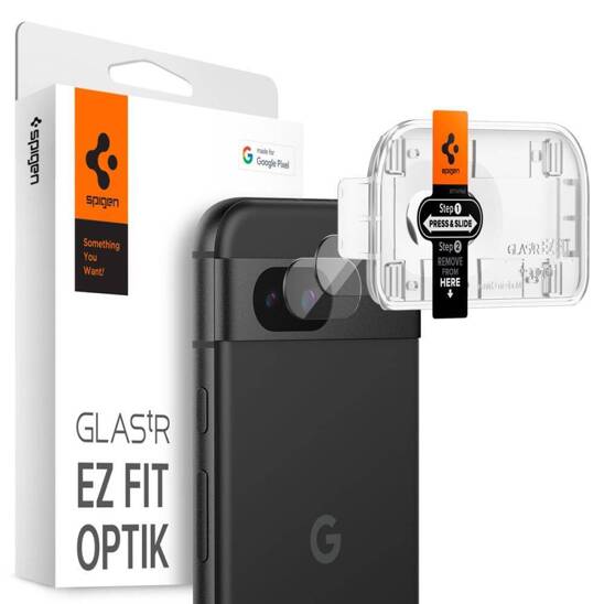 Camera Cover GOOGLE PIXEL 8A Spigen Optik.TR Camera Protector 2-Pack Clear