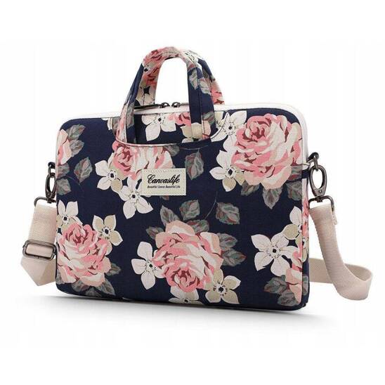 Canvaslife Briefcase Laptop 13-14 Navy Rose