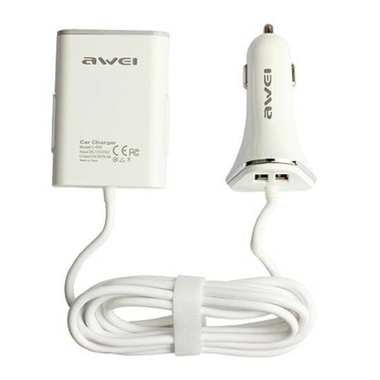 Car Charger 9.6A 4xUSB High Speed ​​AWEI (C-400) white