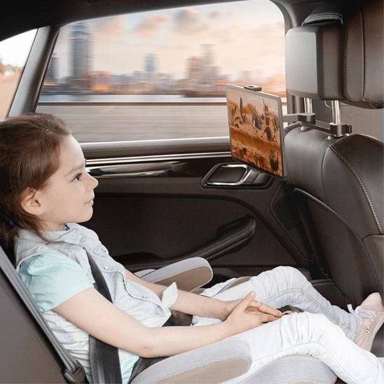 Car Holder for Headrest for Tablet and Phone Baseus Fun Journey Backseat Lazy Bracket (SULR-A01) black