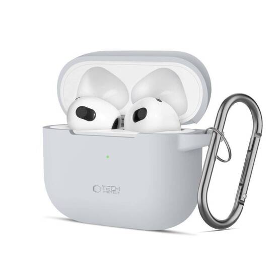 Case APPLE AIRPODS 3 Tech-Protect Silicone Crayon gray