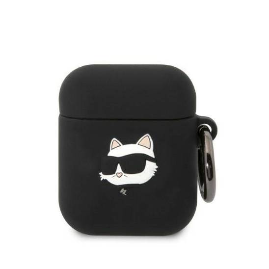 Case APPLE AIRPODS Karl Lagerfeld Silicone Choupette Head 3D black