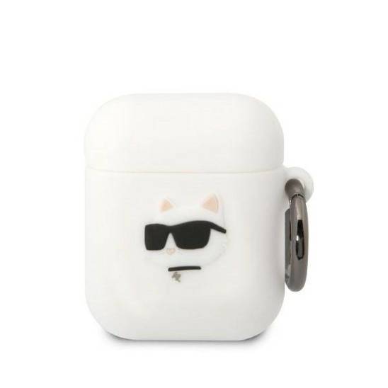 Case APPLE AIRPODS Karl Lagerfeld Silicone Choupette Head 3D white