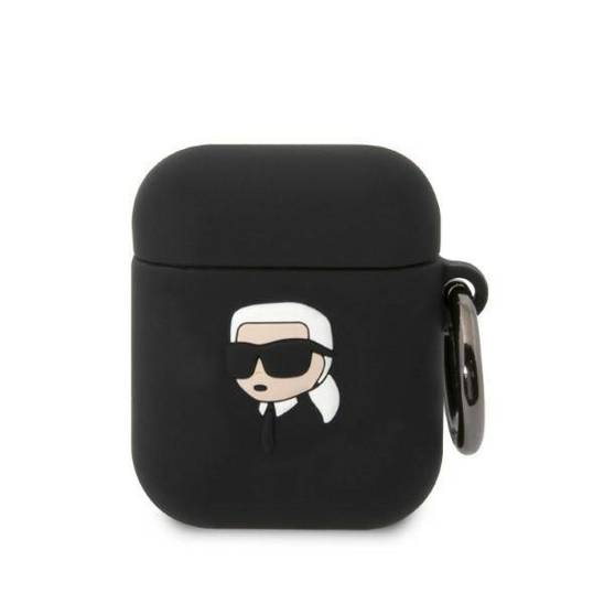 Case APPLE AIRPODS Karl Lagerfeld Silicone Karl Head 3D black