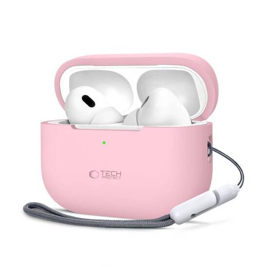 Case APPLE AIRPODS PRO 1 / 2 Tech-Protect Silicone Dusty pink