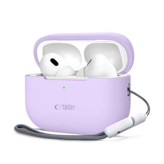 Case APPLE AIRPODS PRO 1 / 2 Tech-Protect Silicone lavender