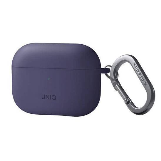 Case APPLE AIRPODS PRO 2 UNIQ Nexo + Ear Hooks Silicone purple