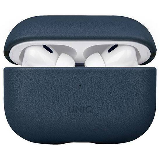 Case APPLE AIRPODS PRO 2 UNIQ Terra Genuine Leather blue