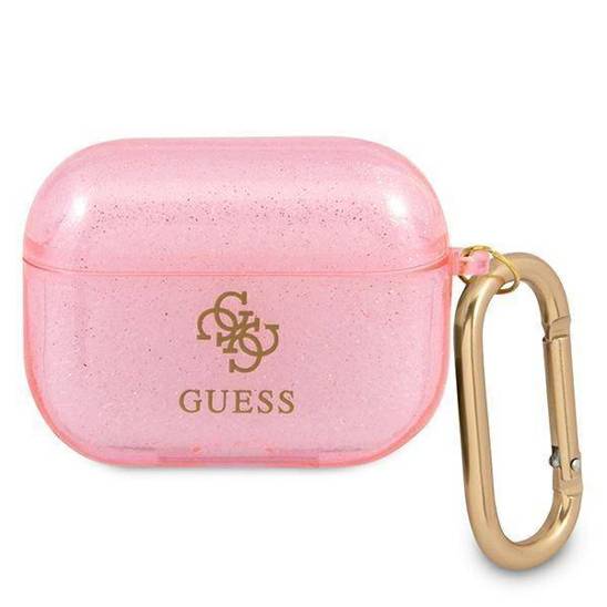 Case APPLE AIRPODS PRO Guess Glitter Collection (GUAPUCG4GP) pink