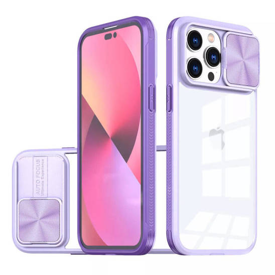 Case APPLE IPHONE 15 Camslider purple