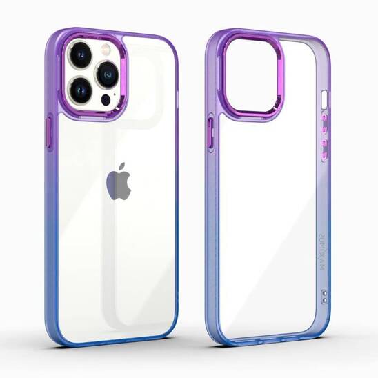 Case APPLE IPHONE 15 MX Rainbow purple-blue