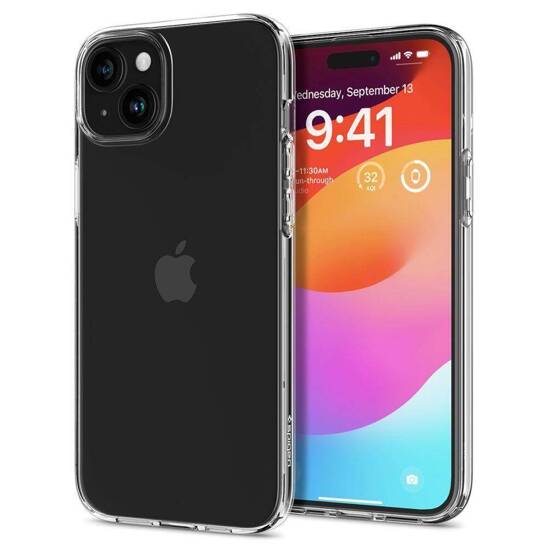 Case APPLE IPHONE 15 PLUS Spigen Liquid Crystal transparent