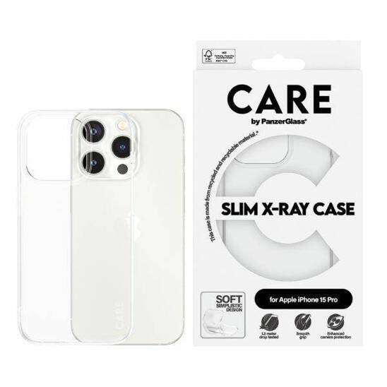 Case APPLE IPHONE 15 PRO CARE by PanzerGlass Slim X-Ray Case (1434) transparent