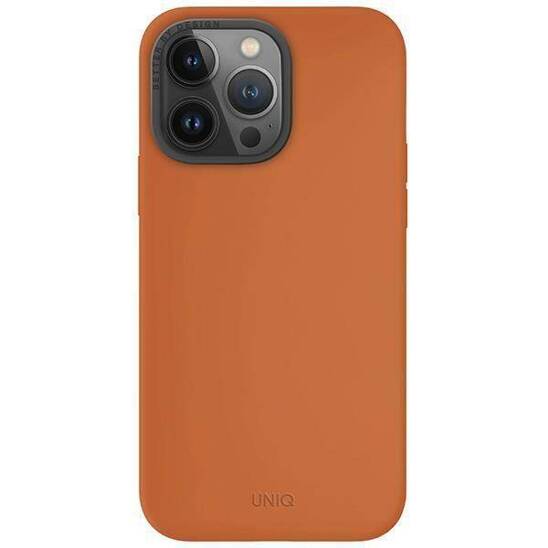 Case APPLE IPHONE 15 PRO MAX UNIQ Lino Hue Magclick Charging orange
