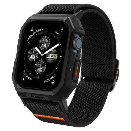 Case APPLE WATCH 4 / 5 / 6 / 7 / 8 / 9 / SE ( 44 / 45 MM) Spigen Lite Fit ”Pro” black