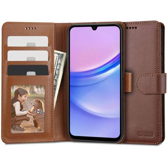 Case GALAXY A15 4G / 5G Tech-Protect Wallet brown