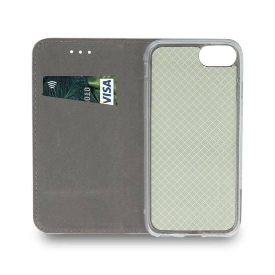 Case GALAXY M13 4G Wallet with a Flap Leatherette Holster Magnet Book dark green