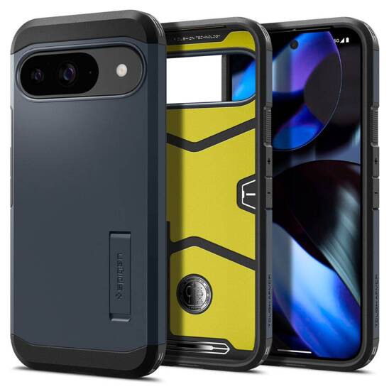 Case GOOGLE PIXEL 9 / 9 PRO Spigen Tough Armor Metal Slate black