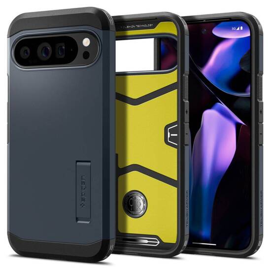 Case GOOGLE PIXEL 9 PRO XL Spigen Tough Armor Metal Slate black