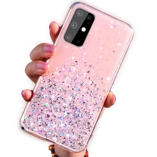 Case HUAWEI P SMART 2020 Sequins Glue Glitter Case pink