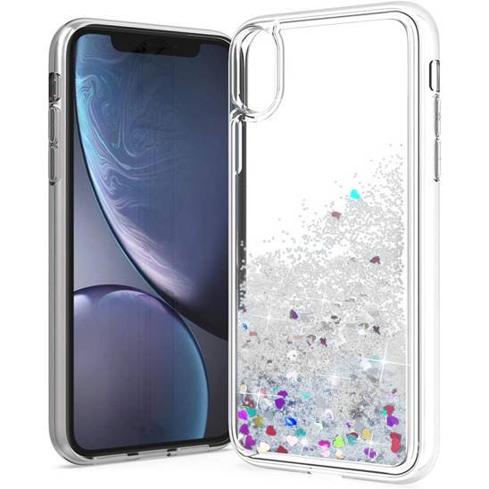 Case HUAWEI P40 LITE E Liquid Brokat silver