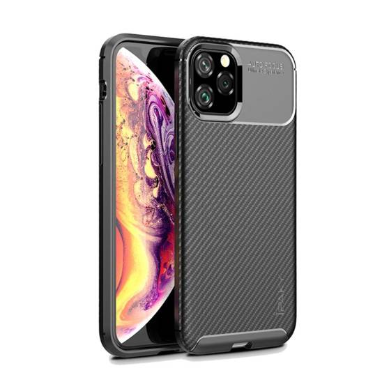 Case IPHONE 11 Armored Shockproof Carbon Fiber black