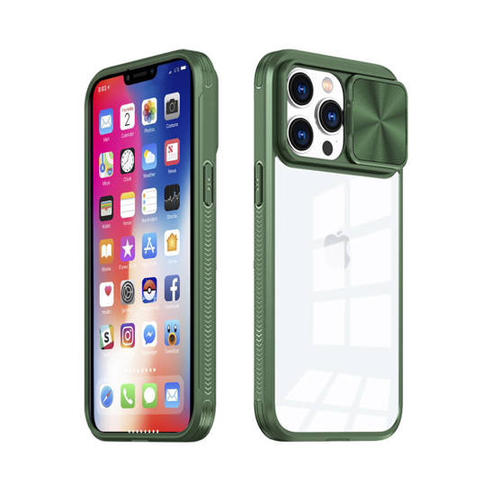 Case IPHONE 11 PRO MX CamSlider green