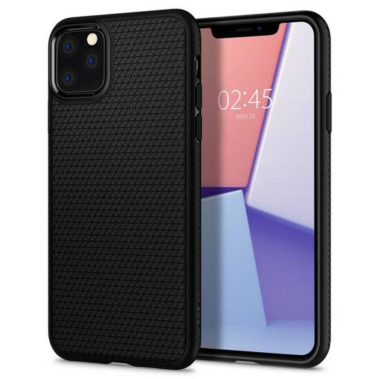 Case IPHONE 11 PRO Spigen Liquid Air Matte black