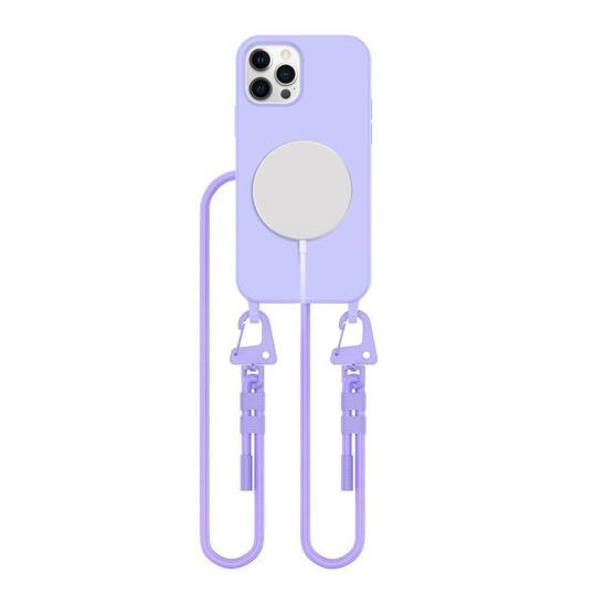 Case IPHONE 12 / 12 PRO Tech-Protect Magnecklace MagSafe lavender